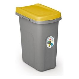 Pattumiera Eco System 15 Litri Grigio/Giallo