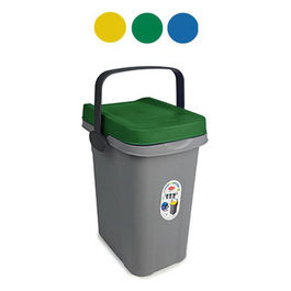 Pattumiera Eco System 7 Litri Grigio/Blu