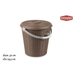 Pattumiera Elegance 10Lt Tortora