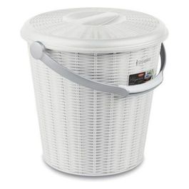 Pattumiera Elegance 10Lt Bianco