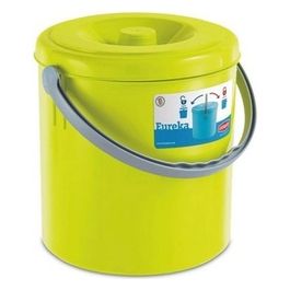 Stefanplast Pattumiera Eureka Verde 15 Litri con Coperchio