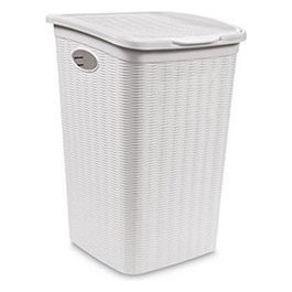 Porta Biancheria Elegance 36 Litri Bianco con Design Moderno e Funzionalità Ottimale per un'Organizzazione Superiore della Biancheria