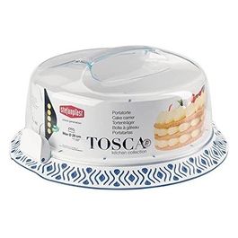 Porta Torta Tosca Bianco/Blu