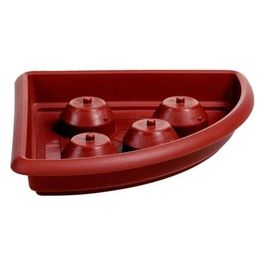 Sottovaso in Plastica medio Angolare Coccio CM 45