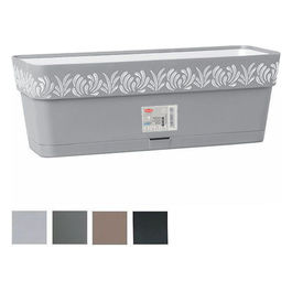 Vaso Gaia Rettangolare Riserva Acqua Bianco 30cm