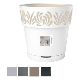 Vaso Gaia Tondo Riserva Acqua Tortora 20x19cm