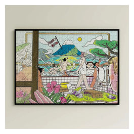 Stopuzzle, Puzzle 1000 Pezzi, Le Acque Di Fuji Art By Wen Hsiu Wang