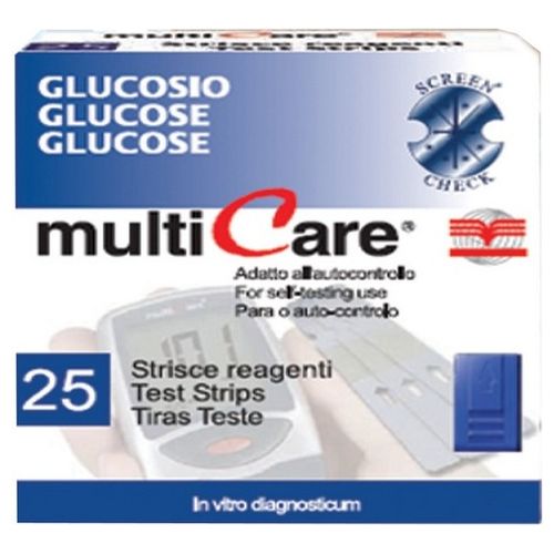 Strisce Glicemia Per Multicare conf. 25 pz.
