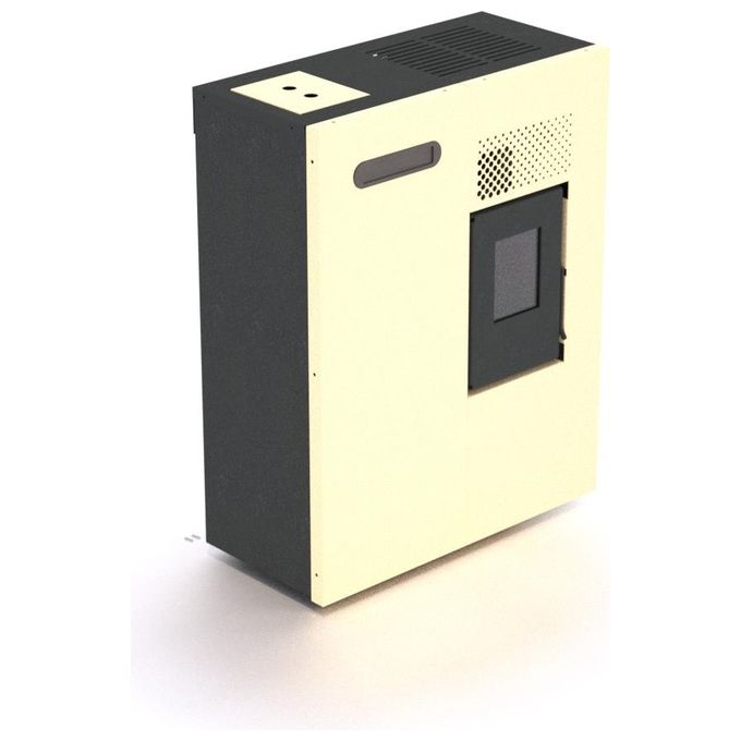 Punto Fuoco 901628600 Camilla Stufa a Pellet 5,6 kW da 40 a 100 mc Classe A+ Programmatore Termostato colore Avorio