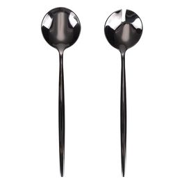 Stylo Set 2 Posate A Servire Black Shiny