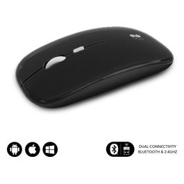 Subblim Dual Flat Mouse Rechargeable 1600 Dpi Nero