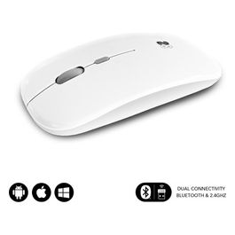 Subblim Dual Flat Mouse Rechargeable 1600 Dpi Bianco