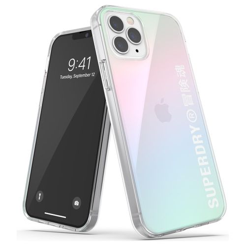 Superdry Clear Cover per iPhone 12/12 Pro Olografica