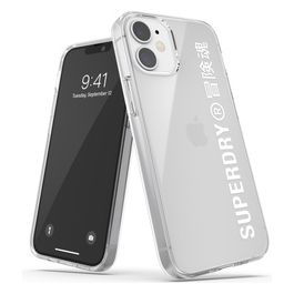 Superdry Clear Cover per iPhone 12 Mini Bianco