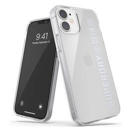 Superdry Clear Cover per iPhone 12 Mini Silver