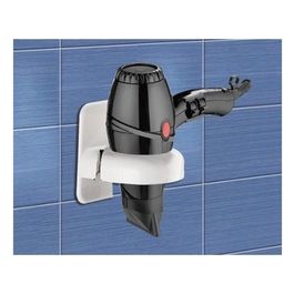 Portaphon Supporto Phon Porta Asciugacapelli Bianco Resina 0,1x0,1x0,1 Cm