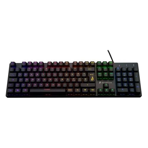 Kingpin M2 Tastiera meccanica da gaming Italiana, Gaming Multimedia Keyboard Full Size, Tastiera RGB con illuminazione, 100% tasti anti-ghosting, layout italiano QWERTY