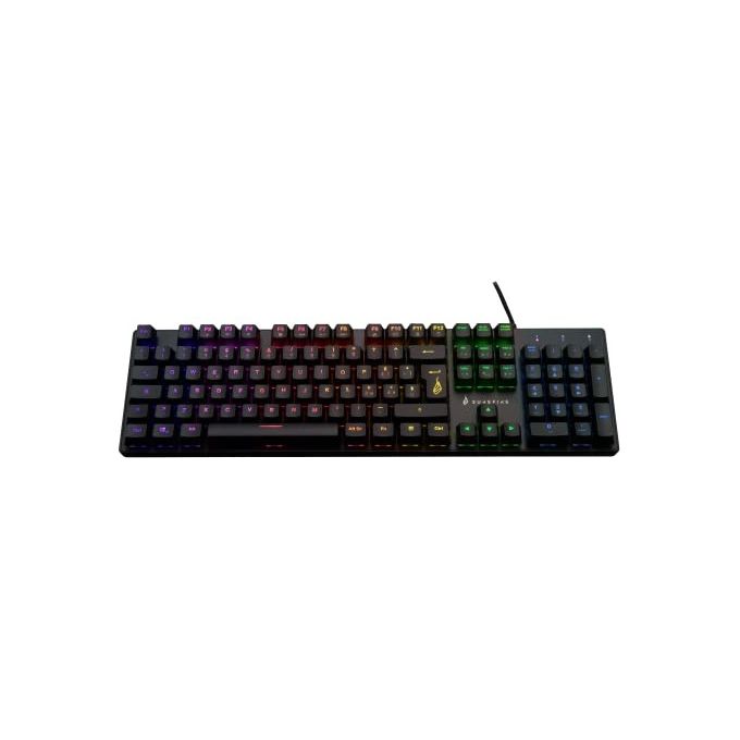 SureFire Kingpin M2 Tastiera meccanica da gaming Italiana, Gaming Multimedia Keyboard Full Size, Tastiera RGB con illuminazione, 100% tasti anti-ghosting, layout italiano QWERTY