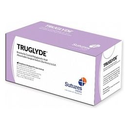 SUTURA ASS. TRUGLYDE calibro 1. curva 1 2. ago 40 mm - 90 cm - viola