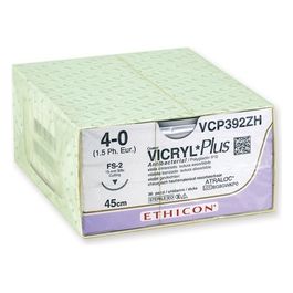 Sutura Assorbibile Ethicon Vicryl Plus - 4/0 Ago 19 Mm conf. 36 pz.