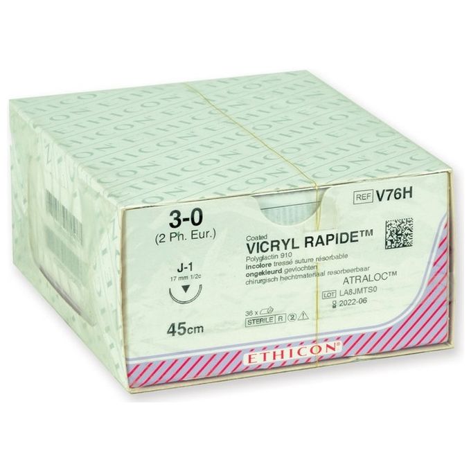 Sutura Assorbibile Ethicon Vicryl Rapid - 3/0 conf. 36 pz.