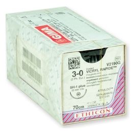 Sutura Assorbibile Ethicon Vicryl Rapid - 3/0 Ago 22 Mm conf. 12 pz.