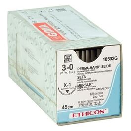 SUTURA SETA ETHICON PERMA-HAND - 3 0 ago 22 mm