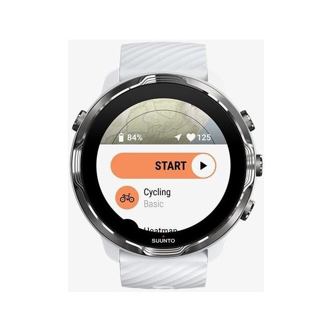 Suunto 7 Orologio Sportivo Touch Screen Bluetooth 454x454 Pixel Bianco/Bordeaux