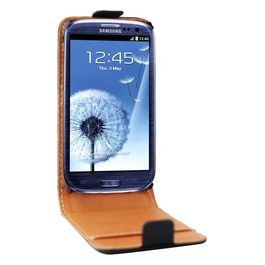 Custodia per Samsung Galaxy SIII in Vera Pelle Nero