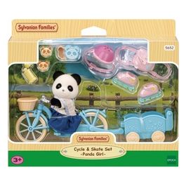 Sylvanian Families Set Bici e Pattini Ragazza Panda