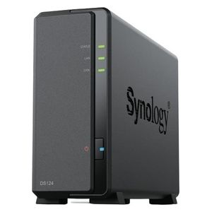 Synology DiskStation DS124 Server NAS e di Archiviazione Desktop Collegamento Ethernet LAN Nero RTD1619B