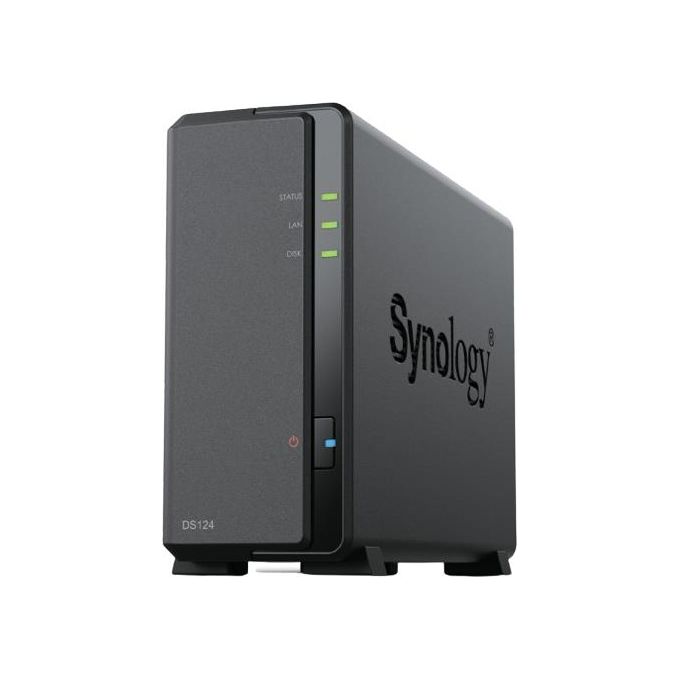 Synology DiskStation DS124 Server NAS e di Archiviazione Desktop Collegamento Ethernet LAN Nero RTD1619B