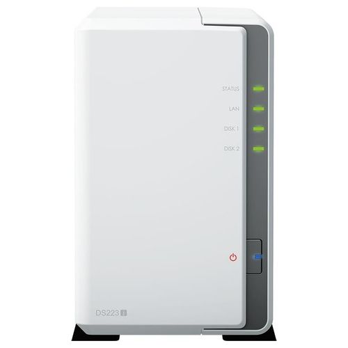 Synology DiskStation DS223J Server NAS e di Archiviazione Desktop Collegamento Ethernet LAN Bianco RTD1619B