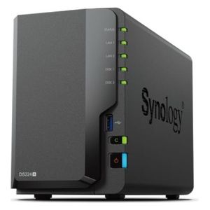 Synology Diskstation DS224 Server Nas e di Archiviazione Desktop Collegamento Ethernet Lan Nero J4125