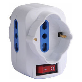 06615 Adattatore Triplo Girevole Bianco BL