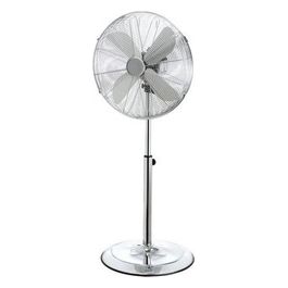 Ventilatore Cromo 400 Con 3 Velocità E Oscillazione Orizzontale Inclinazione Verticale Per Comfort Ottimale