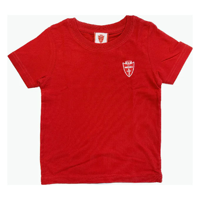 Image of MONZA CALCIO T-shirt Rossa Baby per Bimbi di 18 Mesi 86-91 cm Stile Sportivo e Comfort per i Piccoli Tifosi del Monza Calcio