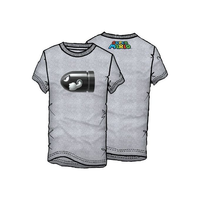 T-Shirt Super Mario Proiettile Tg. S 