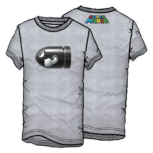 T-Shirt Super Mario Proiettile Tg. XL 