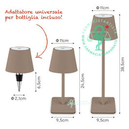 Lampada Led Touch 3 In 1 Tortora