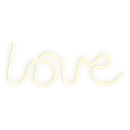 Lampada da Parete Neon Love Bianco