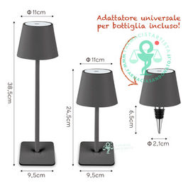 The Steel Lamp 3in1 Grigio