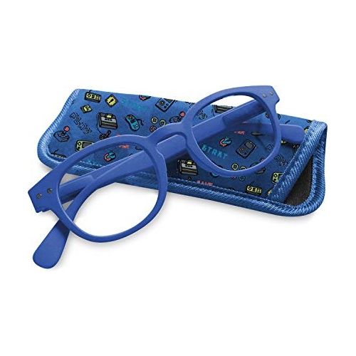 T-Vedo Digital Protection Junior Occhiali per Bambini Neutri per PC Tablet Smartphone e Gaming Filtro Luce Blu Colore Blu