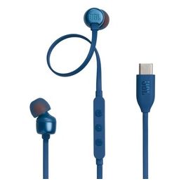 Tune 310C Auricolati Wired In-Ear Pure Bass Microphone USB-C Blu