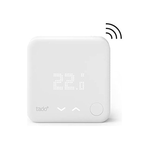 Tado Sensore di Temperatura Wireless – Accessorio aggiuntivo per valvole termostatiche wifi di tado° – Sensore temperatura wifi per il riscaldamento domestico