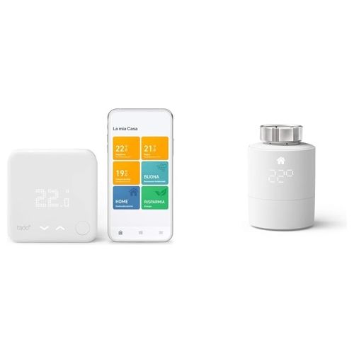 Tado Termostato Intelligente cablata Kit di base V3 e una Testa Termostatica Intelligente