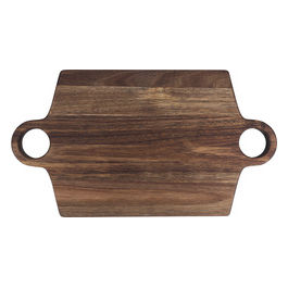 Tagliere rettangolare con manici occhiello in legno di acacia, Woody