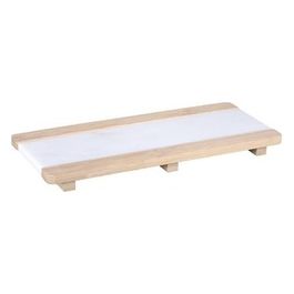 Tagliere Rettangolare a Servire 30X13X2 Cm in Marmo/Bamboo