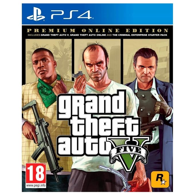 Take 2 Grand Theft Auto V Premium Edition per Playstation 4