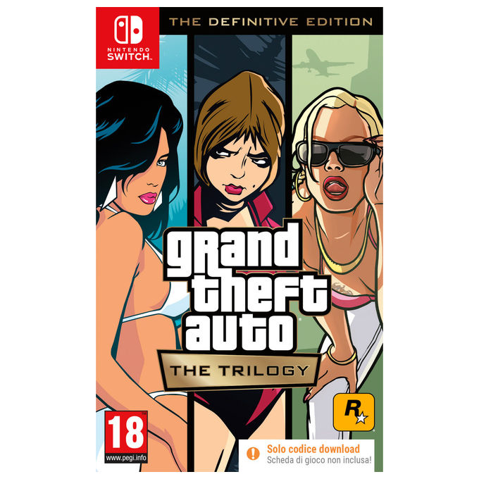 Take-Two Interactive, GTA The Trilogy The Definitive Edition, Avventura, Nintendo Switch